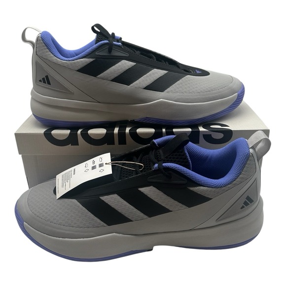 Adidas Subzone Basketball Shoes Men's Size‎ 10.5 Grey/Black Blue Sneakers IH8559